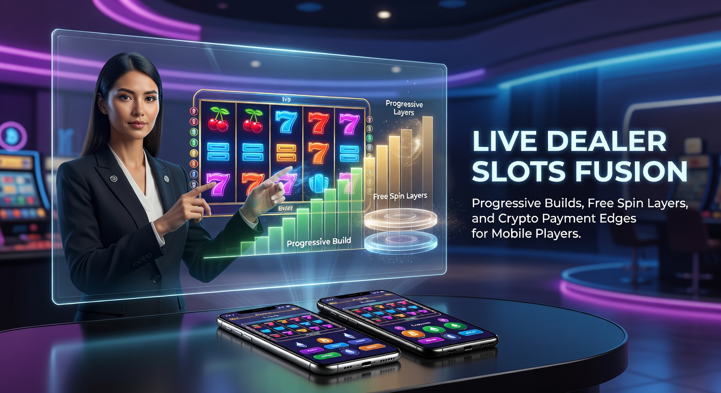 Mobile screen displaying a live dealer slots fusion game with progressive jackpot meter building in real-time during a free spins layer activation