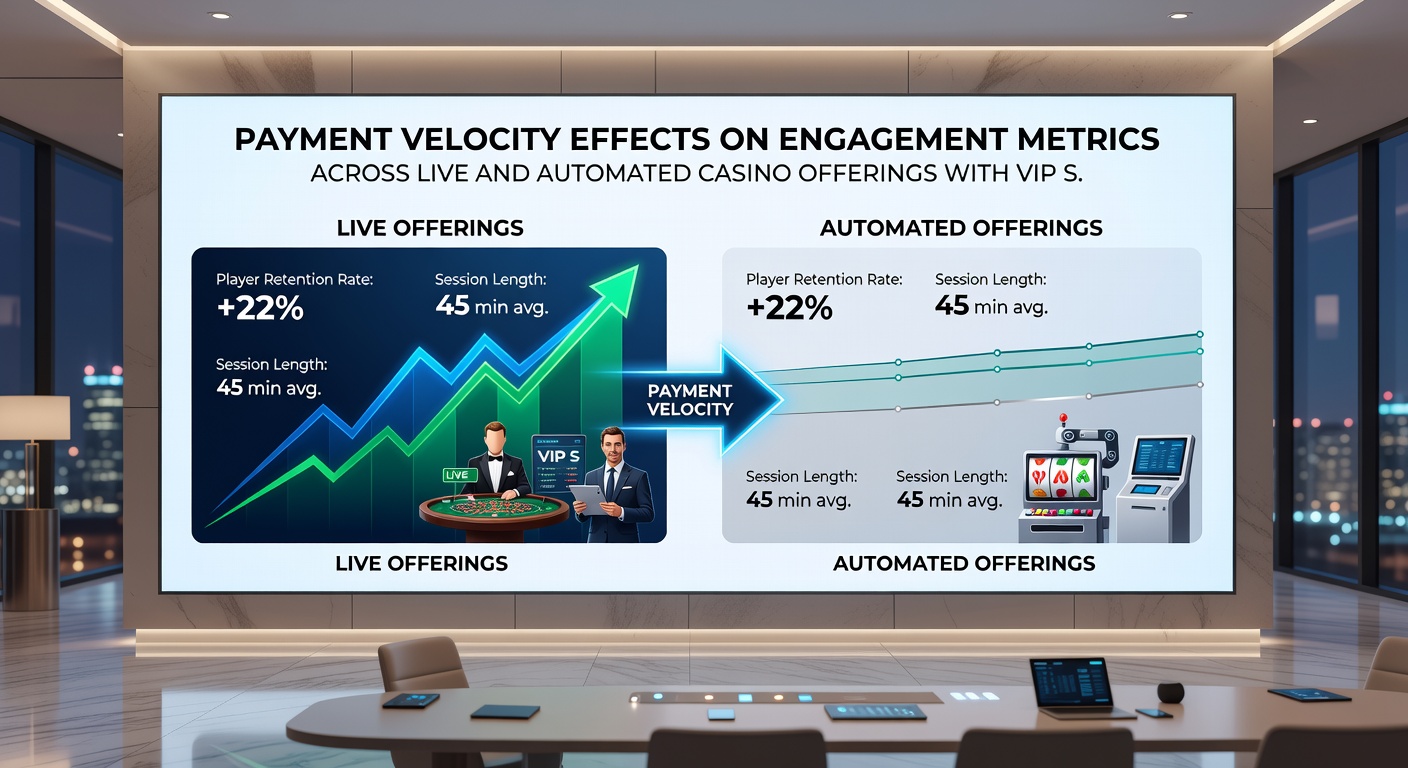 VIP tier dashboard displaying engagement metrics influenced by payment processing speeds in casino environments