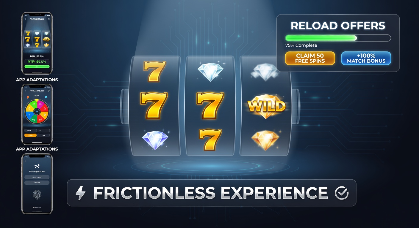 Screenshot of reload bonus activation on a high-RTP slot app with instant e-wallet deposit flow