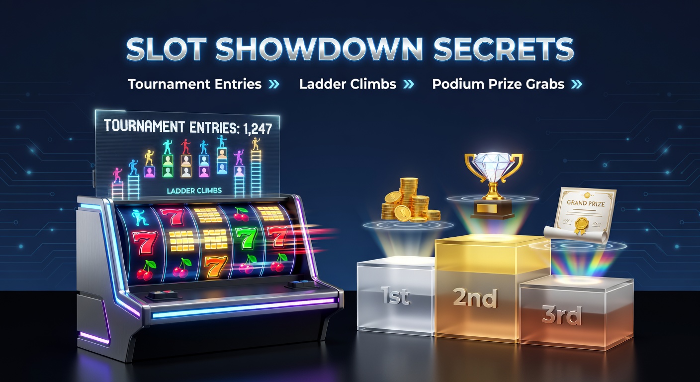 Dynamic slot tournament leaderboard displaying real-time ladder climbs and top entries competing for podium spots