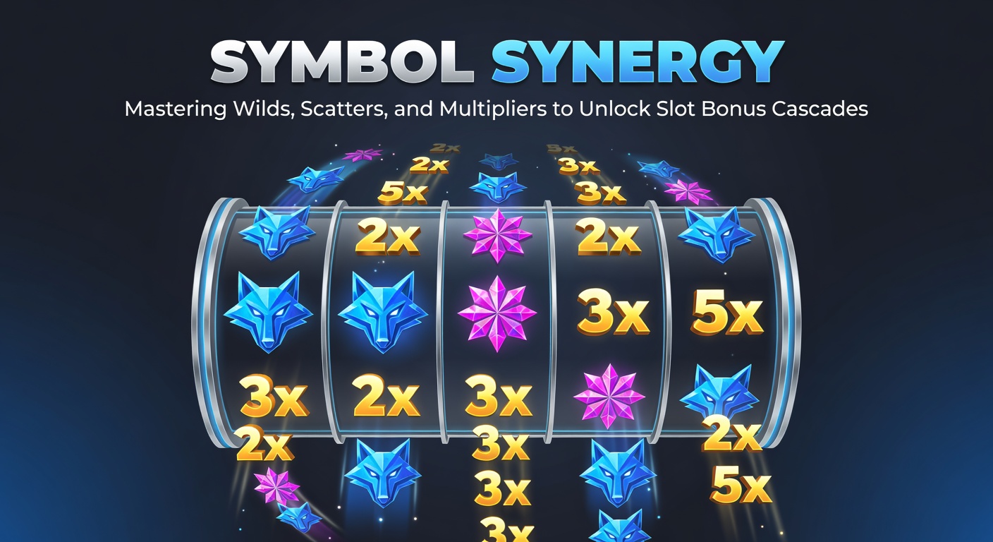 Vibrant slot machine reels displaying wild, scatter, and multiplier symbols aligning for a cascading bonus win