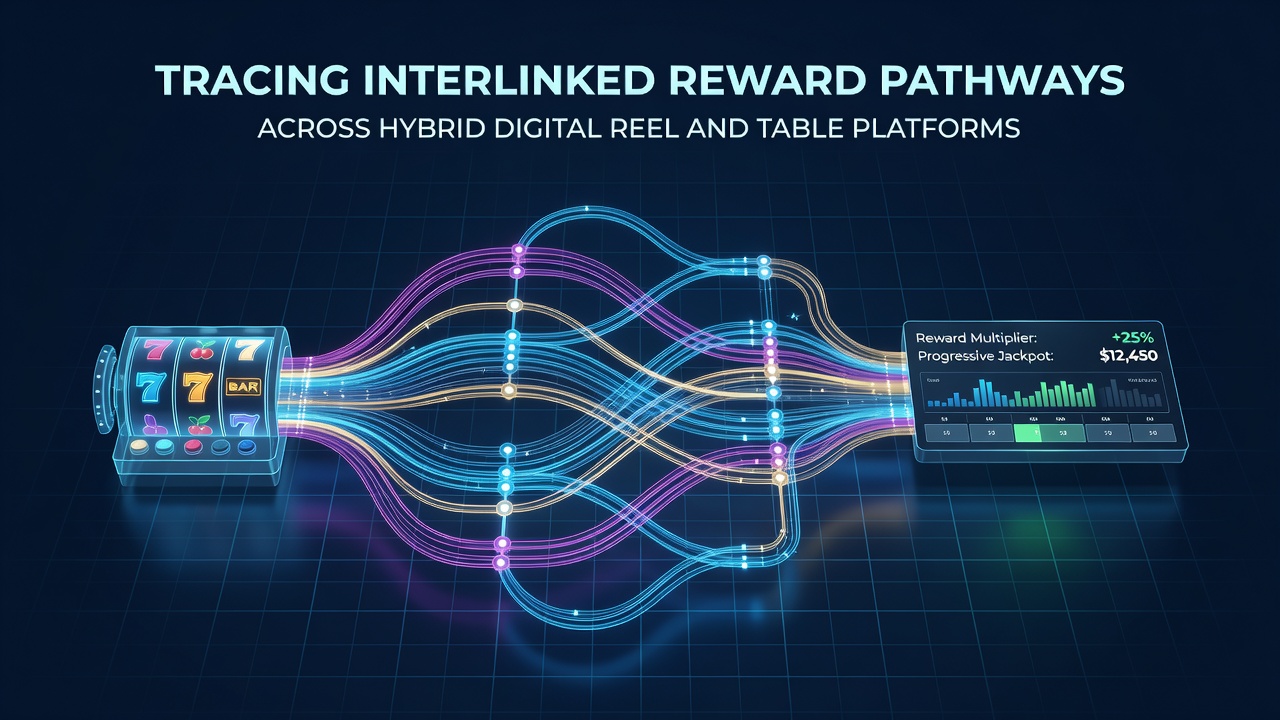Dashboard view showing linked reward meters between digital reels and live table sessions